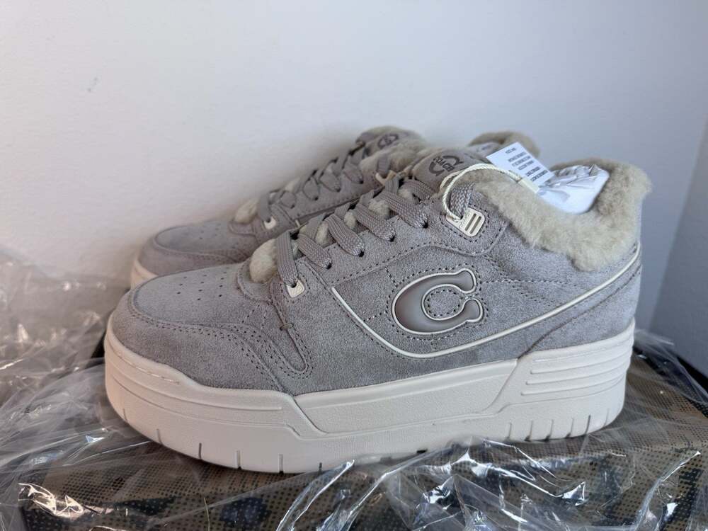 Coach Womens Soho Platform Chalk Grey Birch Sneaker Size 9 B MSRP $195 NIB